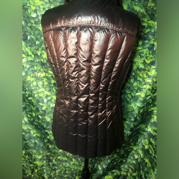 Calvin Klein Brown/dark purple Quilted Zip-Up Vest - Picture 5 of 16